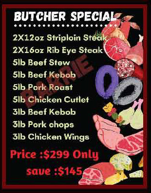 BUTCHERS SPECIAL PACKAGES