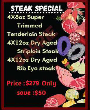STEAK SPECIAL PACKAGES