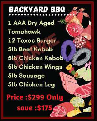 BACKYARD BBQ PACKAGES
