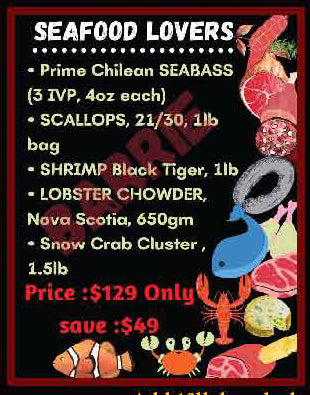 SEAFOOD LOVERS PACKAGES